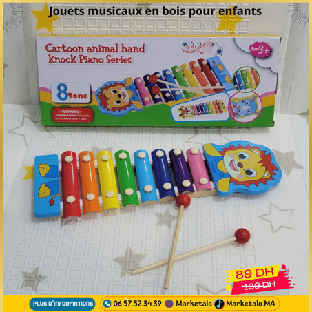 Jouets musicaux en bois pour enfants