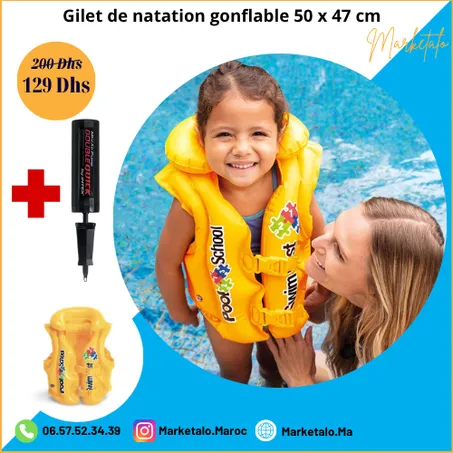 Gilet de natation gonflable