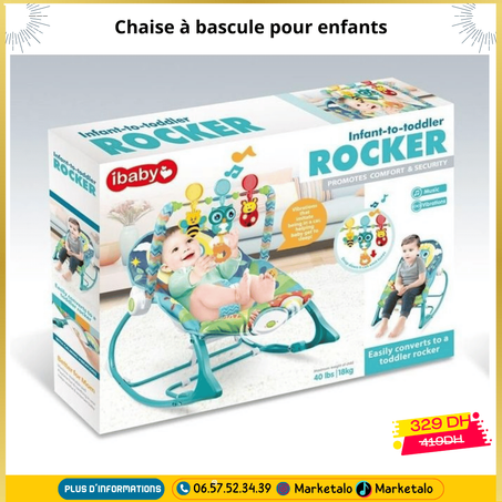 Chaise à bascule pour enfants
