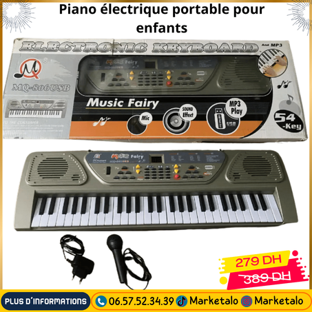 Piano électrique portable pour enfants
