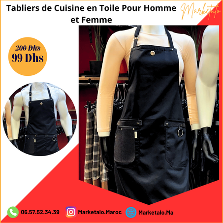 Tabliers de Cuisine Noire