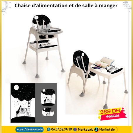 Chaise d'alimentation et de salle à manger
