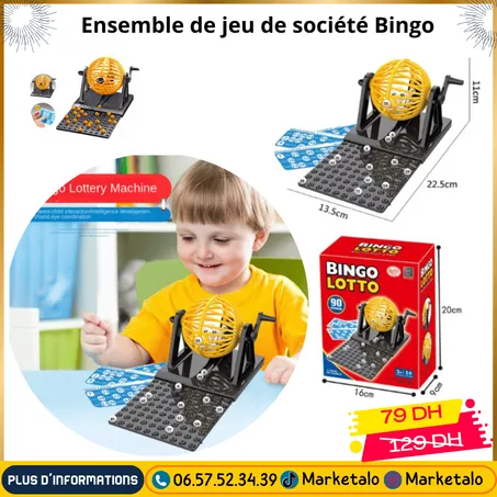 Ensemble de jeu de société Bingo