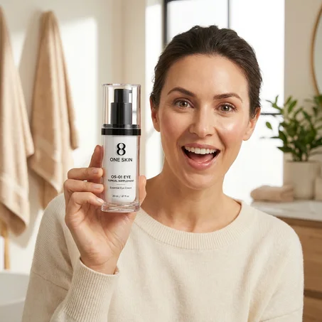 كريم OneSkin OS-01 للعين – تحسين مرونة البشرة حتى 86%