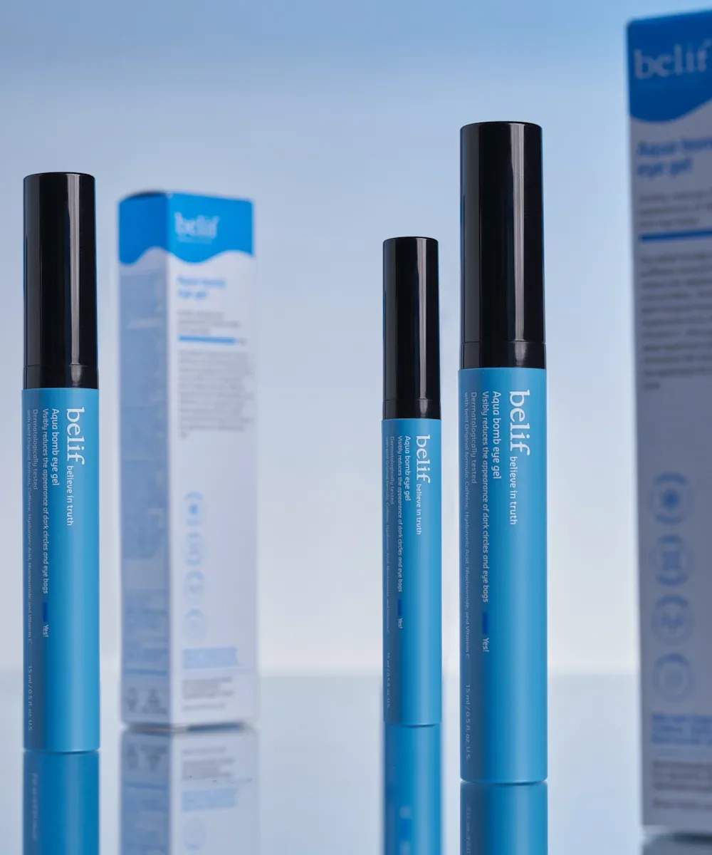 💧 بلِيف أكوا بوم جل تبريد العين – عناية كورية حائزة على جائزة