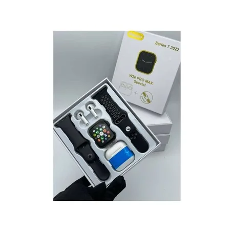 W26 PRO MAX special + BT écouteurs Bluetooth w26-Extra straps avec chargeur