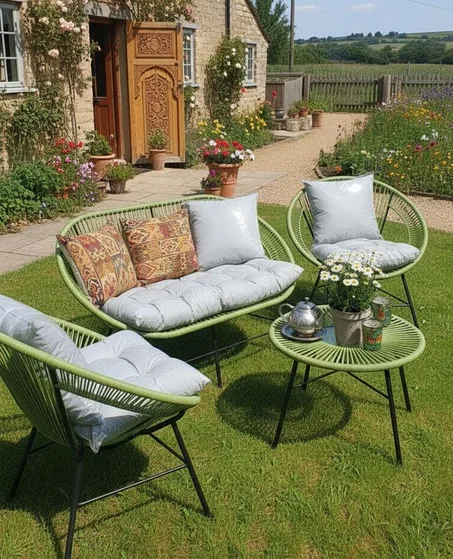 جلسة حدائق بلمسة تقليدية