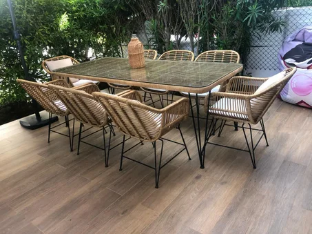 جلسة حدائق بلمسة تقليدية