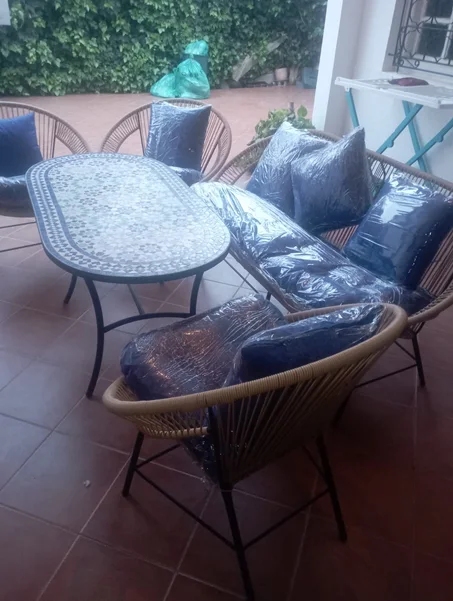 جلسة حدائق بلمسة تقليدية