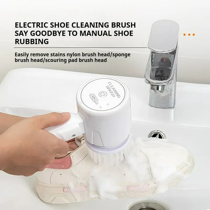 🧼فرشاة التنظيف الكهربائية الدوّارة 3 في 1 – وداعاً لتعب التنظيف ودعك الدهون!👇