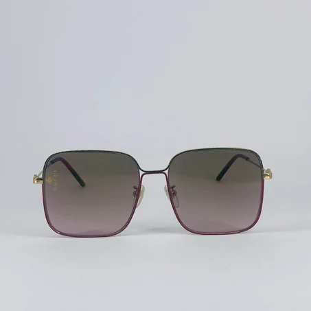 GUCCI 0443S نظارة شمسيه  جولد للنساء