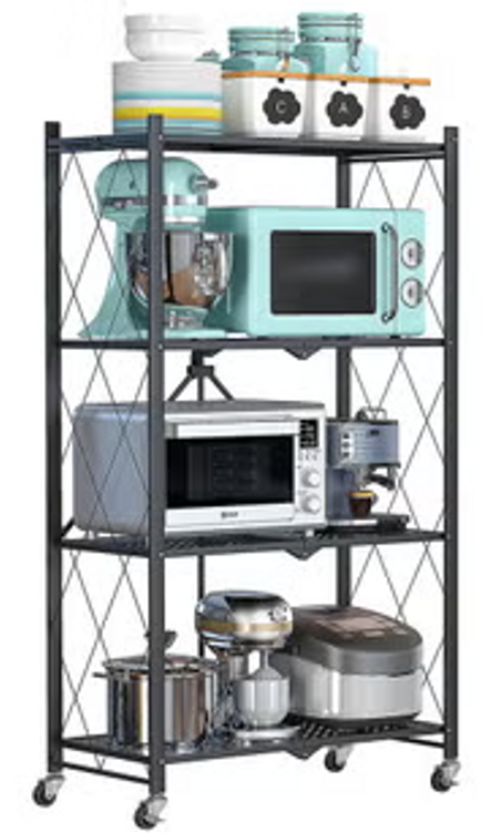 حامل تخزين للمطبخ حديد 4 رف