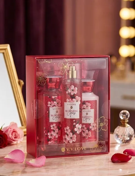 V.V.Love Coffert Cadeau " Blooming Goes"  ( Gel douche + Lotion + Brume Parfumée )