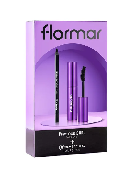 FLORMAR EYES COFFRET ( Precious curl mascara et Extreme Tattoo 06)