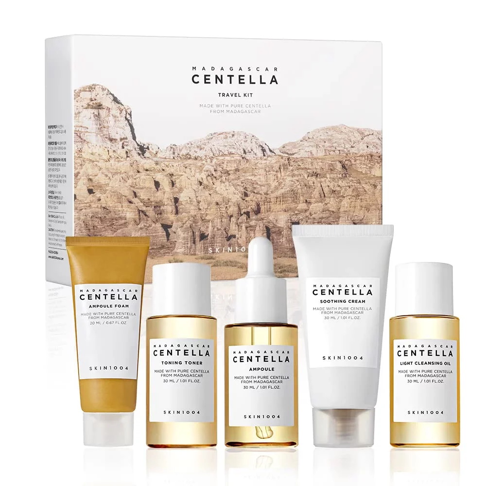 Madagascar Centella Travel Kit - Coffret Soin Visage Format Voyage [1 set] - SKIN1004
