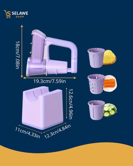 قطّاعة خضروات شحن متعددة الوظائف Cordless Multifunctional Vegetable Cutter