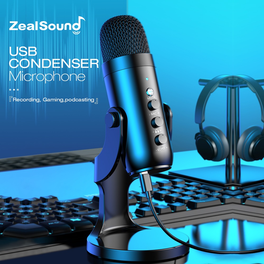 Zealsound Professional USB Condenser Microphone Studio Recording