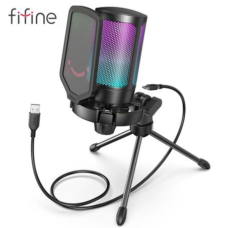 FIFINE Ampligame USB Microphone for Gaming Streaming