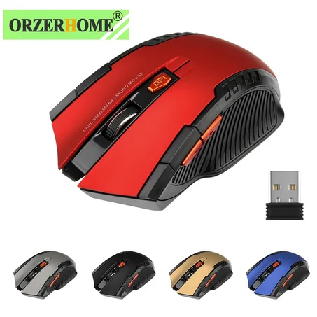 ORZERHOME 2.4GHz Wireless Mouse Optical Mice with USB Receiver