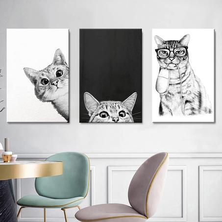 Tableaux de chats rigolo