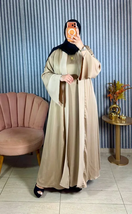 عباية قطعتين نواعم