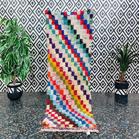 Afifa - Boucharouite Moroccan Rug