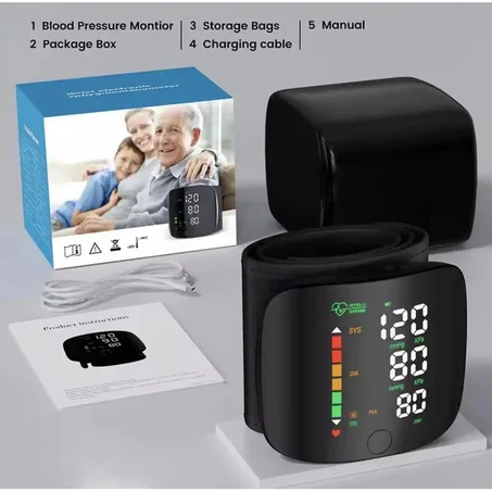 Tensiomètre Électronique Rechargeable au Poignet – Simple, Rapide et Pratique