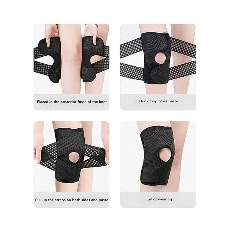 Genouillère de Compression avec Ressorts Latéraux – Stabilité & Confort