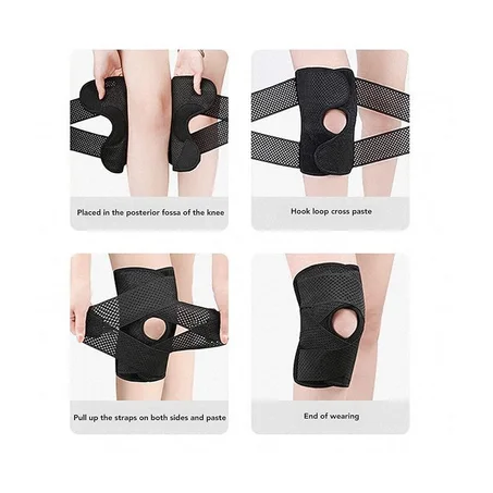 Genouillère de Compression avec Ressorts Latéraux – Stabilité & Confort