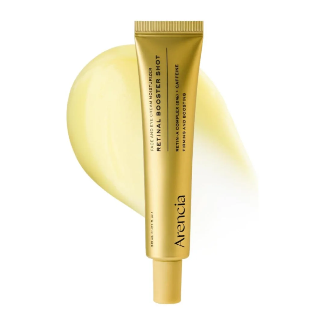 Arencia Retinal Booster Shot – Crème Visage & Contour des Yeux à la Caféine 30ml