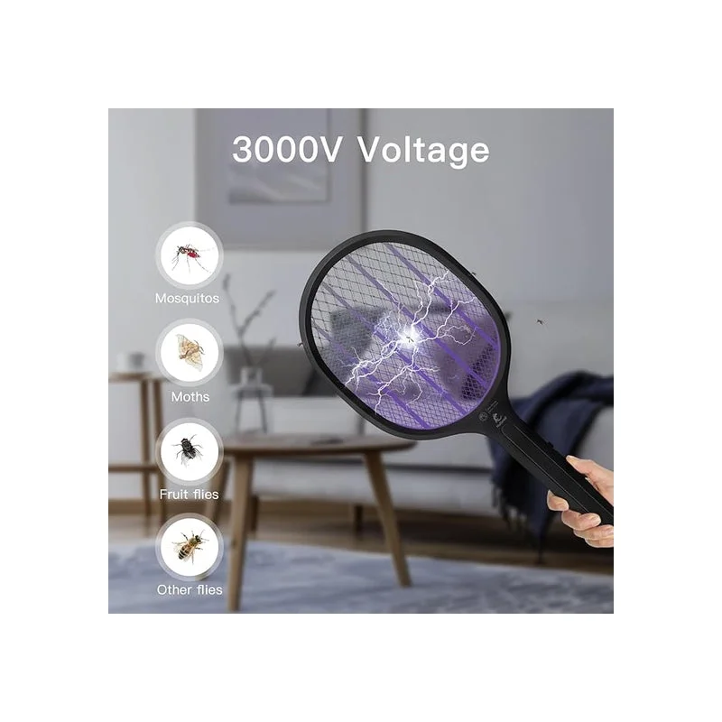 Raquette Électrique Anti-Moustiques – Protection Efficace Contre les Insectes