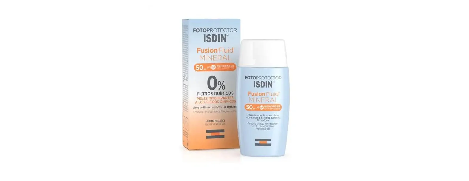 Soin Solaire ISDIN Fusion Fluid Mineral SPF50 50ml – Texture Fluide