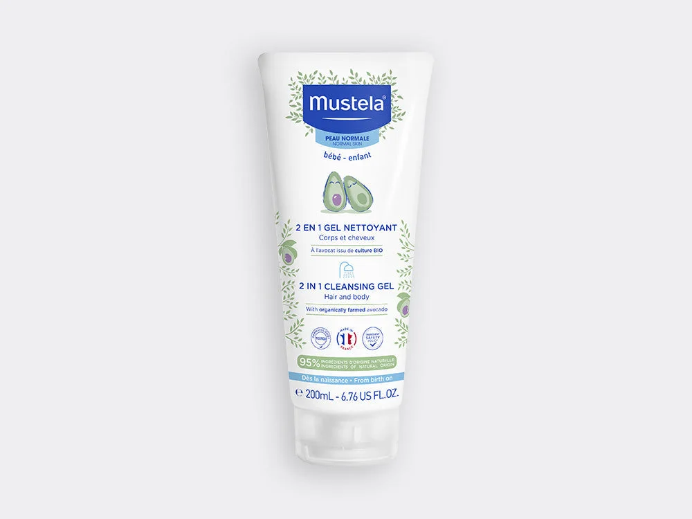 Mustela Gel Nettoyant 2 en 1 Cheveux et Corps 200ml