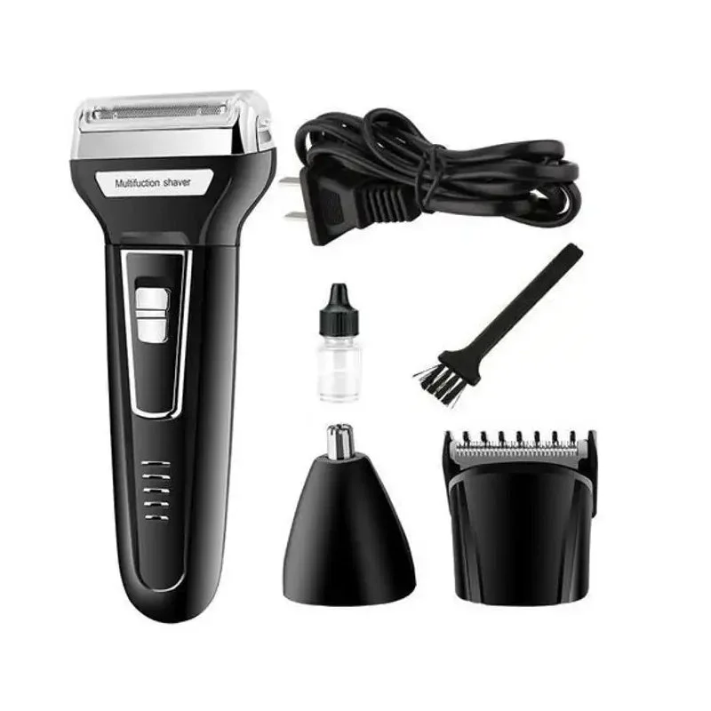 Rasoir Nikai NK-7107 USB 3-en-1 – Polyvalence & Précision