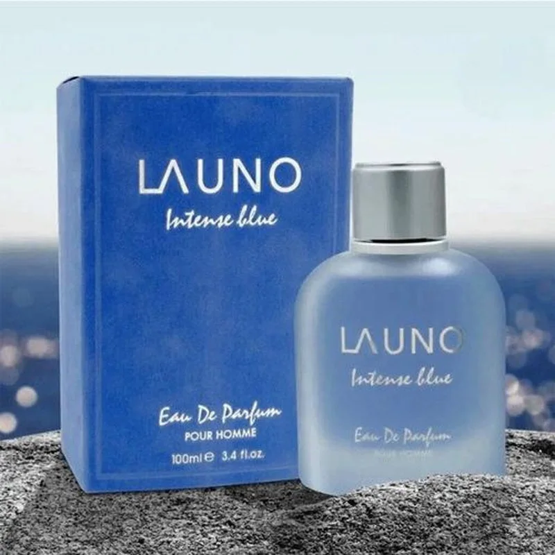LA UNO Intense Blue Eau de Parfum Fragrance World Pour Homme 100ml