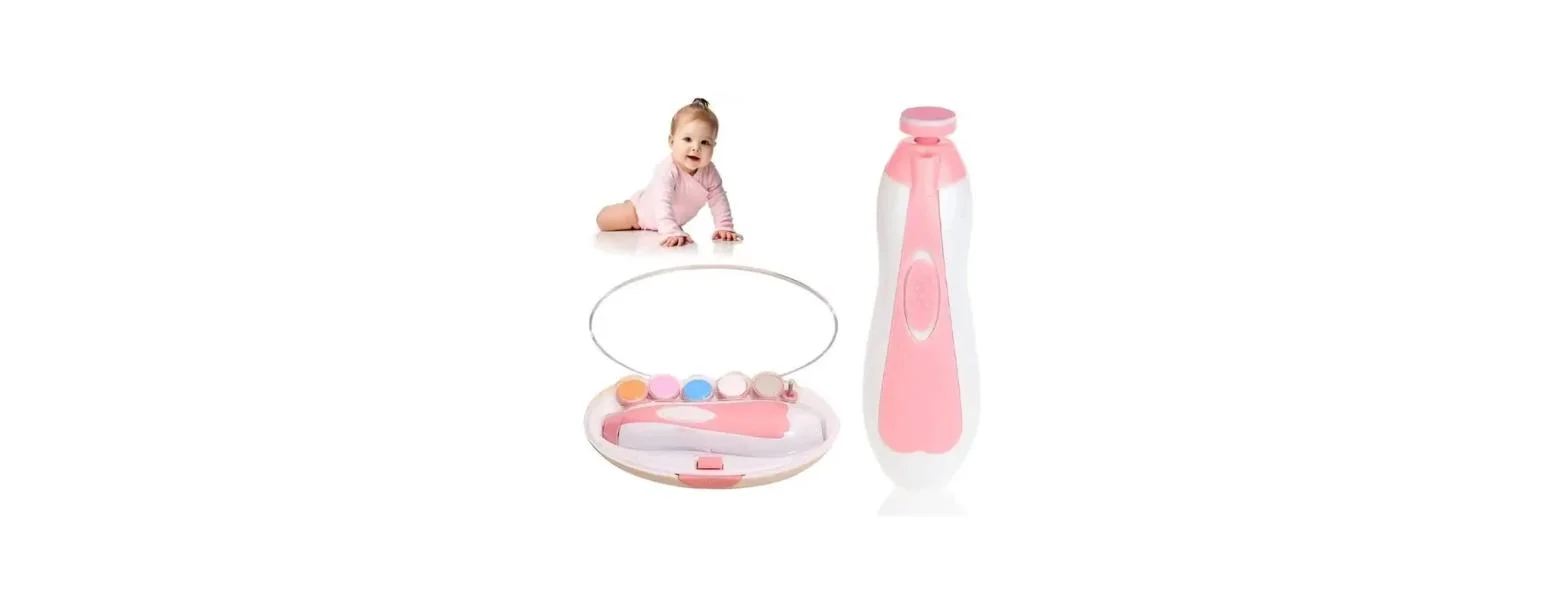 Lime à Ongles Électrique pour Bébé – Douce, Silencieuse & Sécurisée