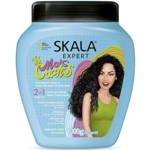 Skala Expert Mais Cachos 2 em 1 Crème Capillaire Bleue 1000g
