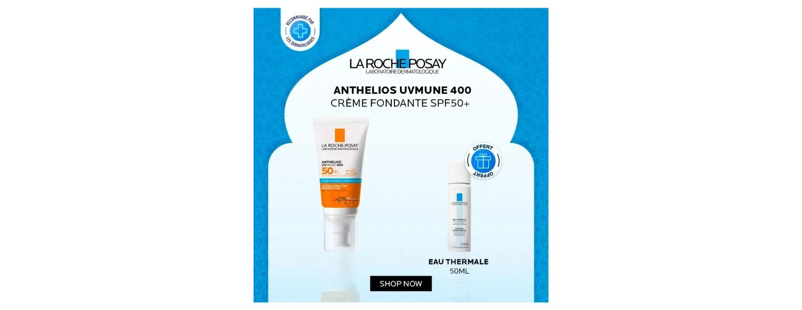La Roche-Posay Anthelios Crème Fondante UVMUNE 400 SPF50+ 50ml + Eau Thermale 50ml Offerte