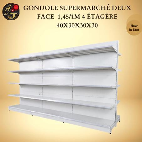 Rayonnage supermarché murale 2M.25/1M sans fin unite