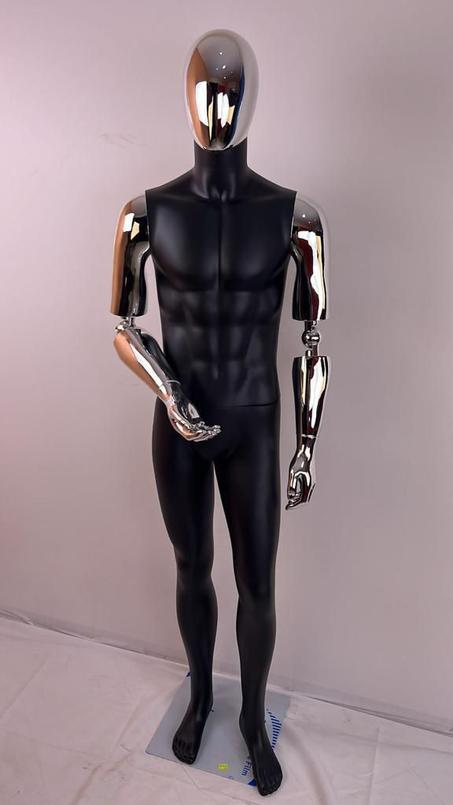 mannequin homme sportif  noir en polyester