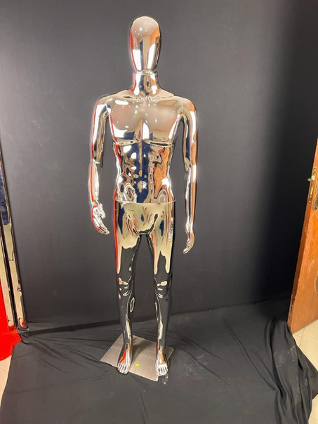 MANNEQUIN HOMME SPORTIF POLYSTER SILVER
