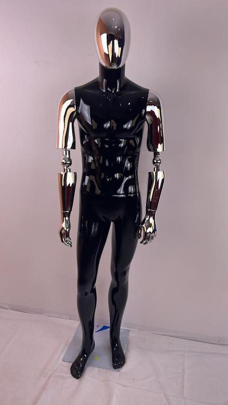 mannequin homme sportif  noir en polyester