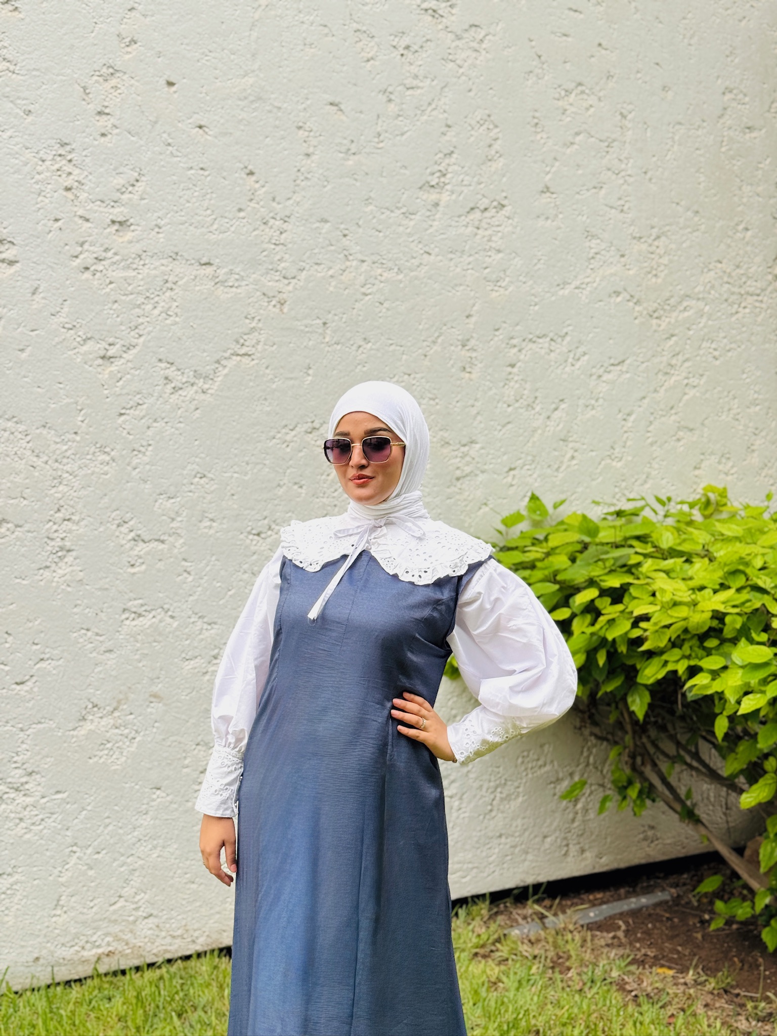 إطلالة خريفية محتشمة بستايل عصري