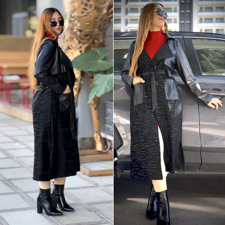 للأنيقات فقط، معطف سكاي راقٍ بتصميم فخم، يجمع بين الفخامة والجودة العالية