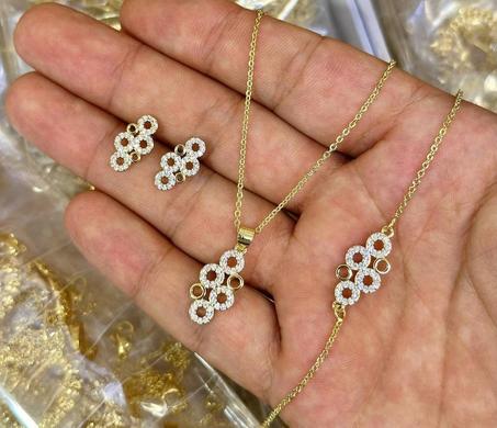 ✅انصونبل 3 قطع سنسلة +كًرميط +حلاقة ✅جودة عالية