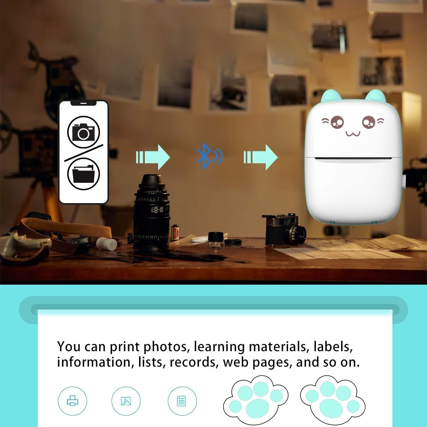 عرض قطعتين • Mini Sticker Printer