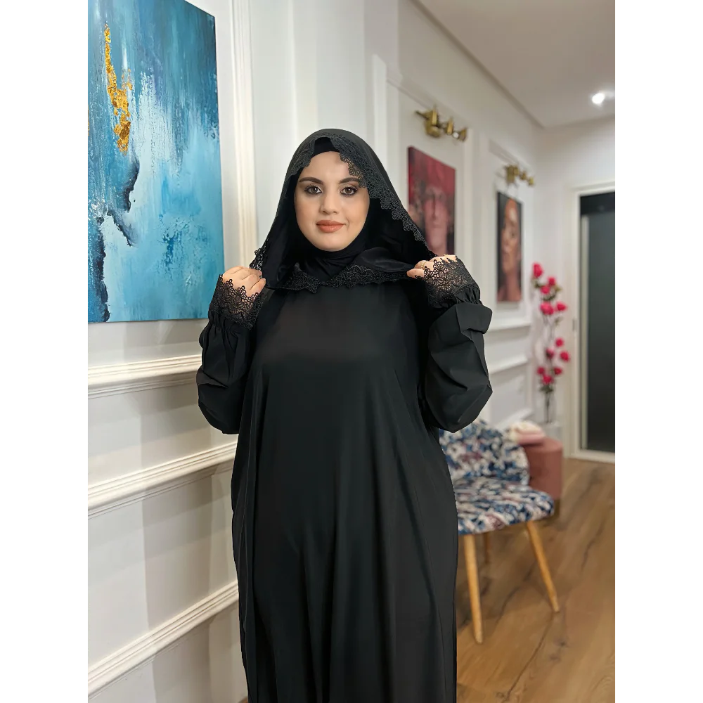 Abaya Dentelle de prière