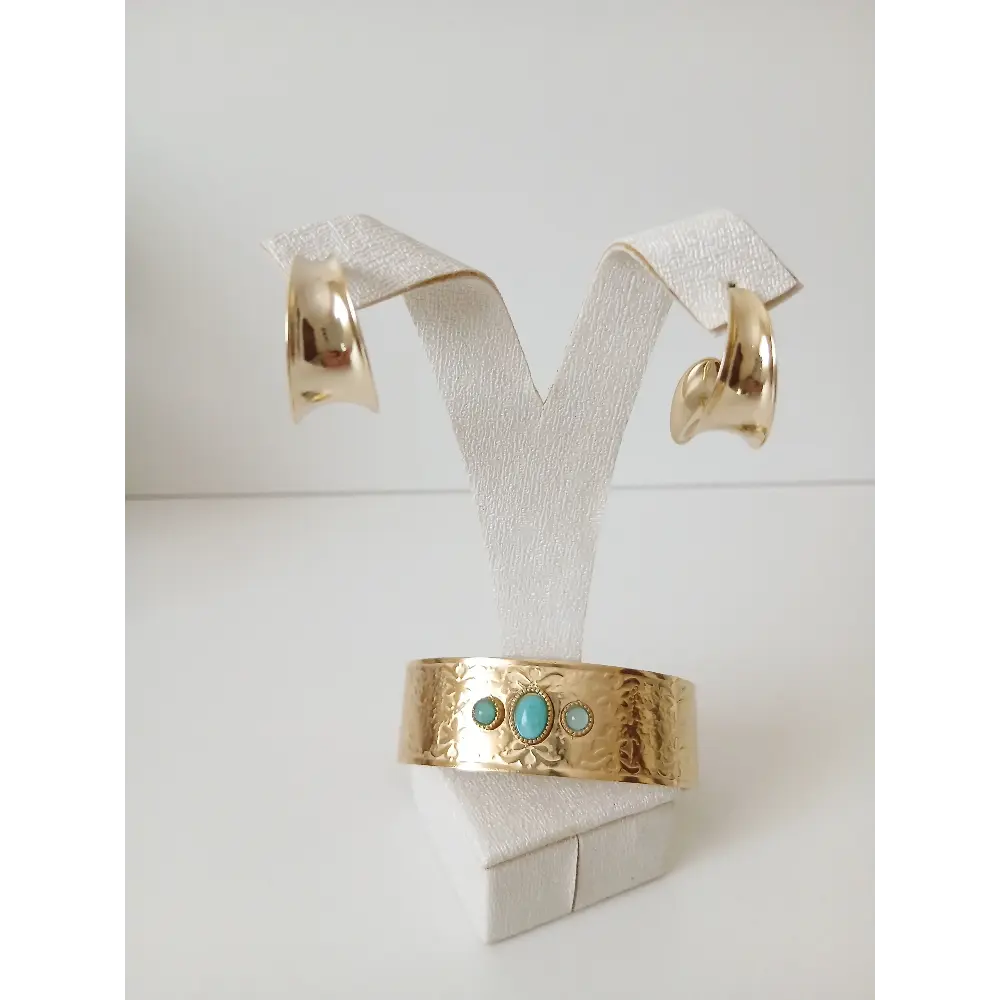 ✨ براسلي فاخر + حلقات هدية 🎁 لمسة أنوثة وأناقة كتكمّل طلتك