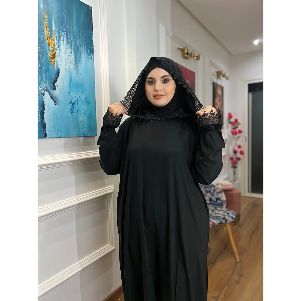 Abaya Dentelle de prière