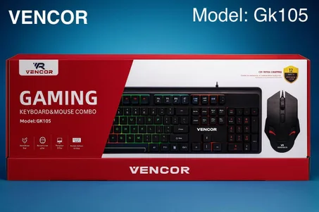 كومبو الألعاب 2 في 1 لوحة مفاتيح وماوس سلكي